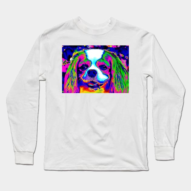 Mardi Gras Dog Long Sleeve T-Shirt by BadHabitsLounge